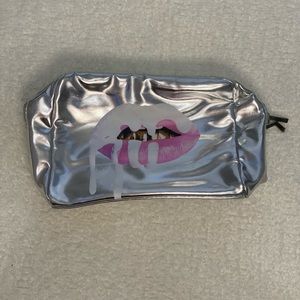 kylie cosmetics logo medium sized makeup bag